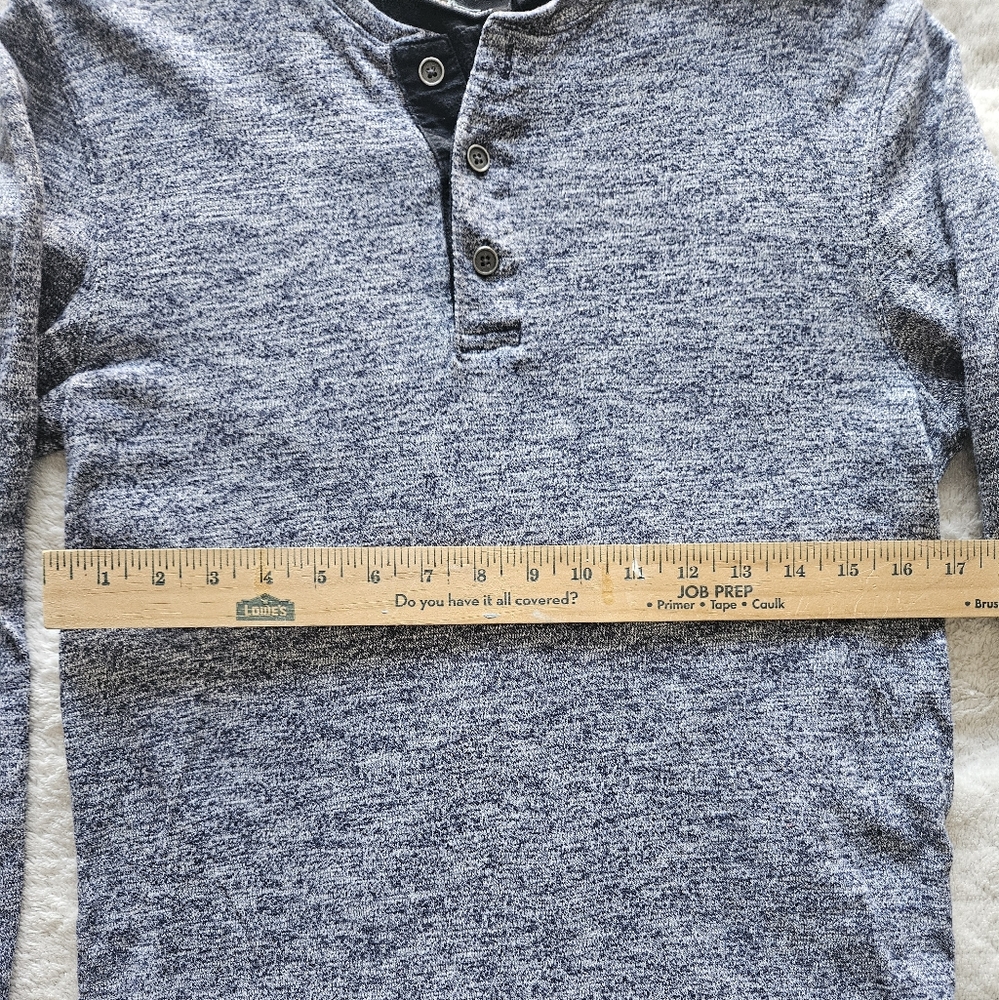 Marc Anthony Heathered Long Sleeve Henley - Picture 5 of 8